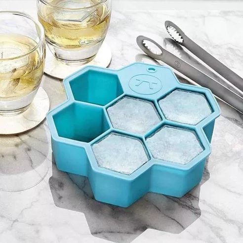 Bandeja de Hielo en Cubos Hexagonales Tamano Jumbo de 7 Cavidades OUTSET 76634
