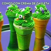 Conos Rellenos de Crema de Galleta TIPS RA0001112