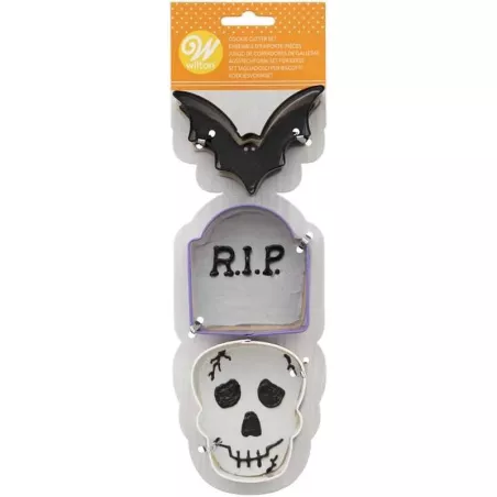 Cortador de Galletas Surtidas de Halloween, Set de 3 Unidades WILTON 2308-0-0297