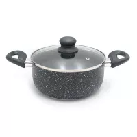 Olla de Acero con Tapa de Vidrio de 22 Centimetros TIPS WZG-015-2