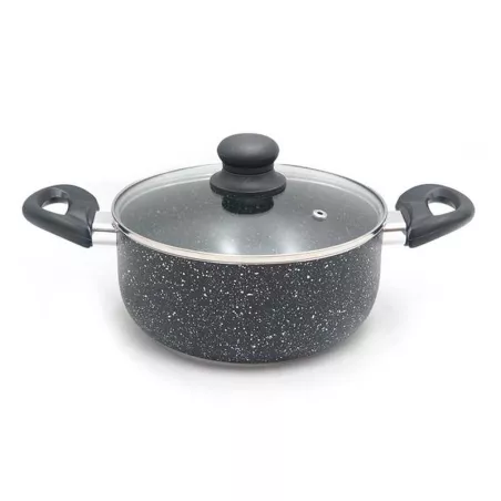 Olla de Acero con Tapa de Vidrio de 22 Centimetros TIPS WZG-015-2