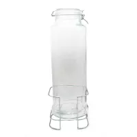 Dispensador de Bebidas de Vidrio de Base de Alambre de 1 Litro TIPS DMH-004