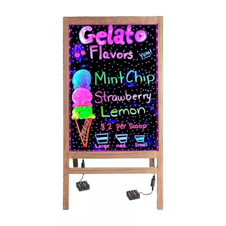 Pizarra Plegable LED de 80 x 60 Centimetros TIPS ZJE-004