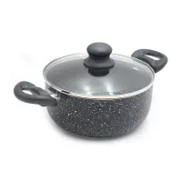 Olla con  Agarradera con Tapa de Vidrio de 20 Centimetros TIPS WZG-015-1 2