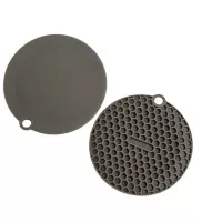 Tapete de Silicon Redondo de 5.5 Pulgadas de Color Gris, Set de 2 Unidades PROGRESSIVE PS-78SETGY