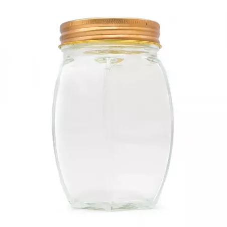 Frasco de Vidrio con Tapa Dorada de 500 Mililitros VETRO LXG-019