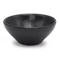 Bowl Redondo de Ceramica de 7 Centimetros de Color Negro TIPS QJC-032BK 2