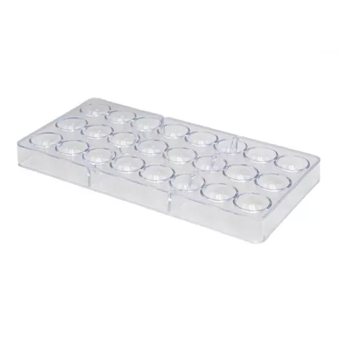 Molde de Chocolate de Policarbonato de Circulos de 24 Cavidades TIPS ZNP-210