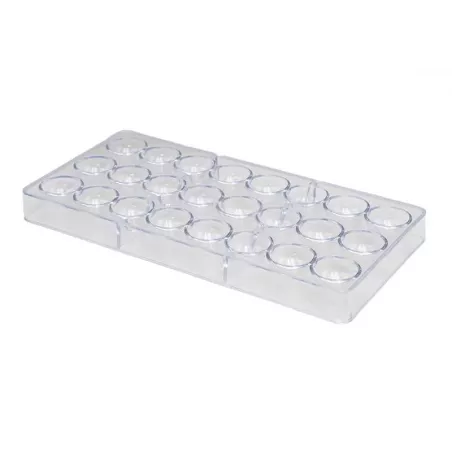 Molde de Chocolate de Policarbonato de Circulos de 24 Cavidades TIPS ZNP-210