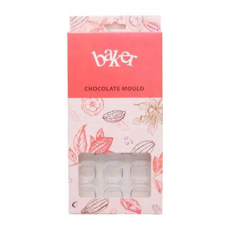 Molde de Chocolate de Policarbonato de Cuadros Pequenos  TIPS ZNP-204