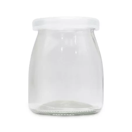 Frasco de Vidrio con Tapa Blanca de 100 Mililitros VETRO LXG-028