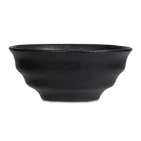 Plato para Salsa Redondo de Ceramica de 10 Centimetros de Color Negro TIPS QJC-027BK