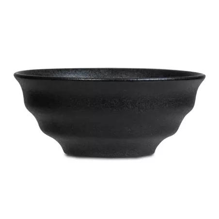 Plato para Salsa Redondo de Ceramica de 10 Centimetros de Color Negro TIPS QJC-027BK