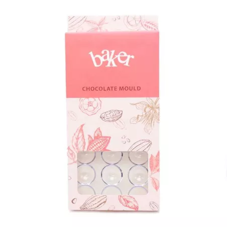 Molde de Chocolate de Policarbonato de Circulos TIPS ZNP-203