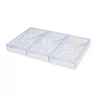 Molde de Chocolate de Policarbonato de Relieve de 3 Cavidades TIPS ZNP-213 2