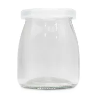 Frasco de Vidrio con Tapa Blanca de 170 Mililitros VETRO LXG-029