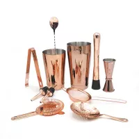 Herramientas para Bar de Acero Inoxidable de Color Oro Rosa, Set de 11 Piezas TIPS SLC-051