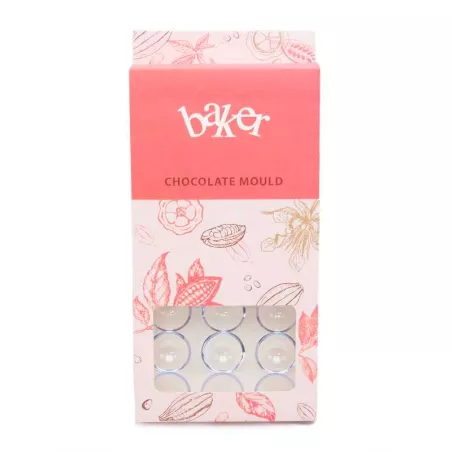 Molde de Chocolate de Policarbonato de Circulos de 24 Cavidades TIPS ZNP-210