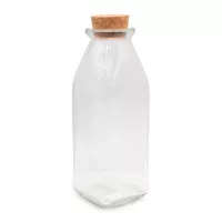 Botella de Vidrio con Corcho de 350 Mililitros VETRO LXG-037