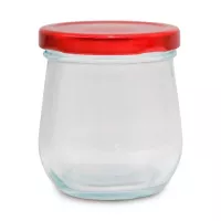 Frasco de VIdrio con Tapa Roja de 300 Mililitros VETRO LXG-025