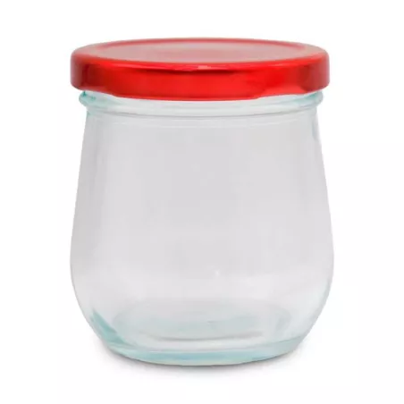 Frasco de VIdrio con Tapa Roja de 300 Mililitros VETRO LXG-025