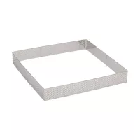 Aro Cuadrado de Acero Inoxidable de 11 x 11 x 2 Centimetros TIPS ZNP-105