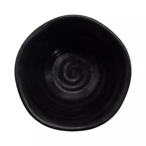 Plato para Salsa Redondo de Ceramica de 10 Centimetros de Color Negro TIPS QJC-027BK