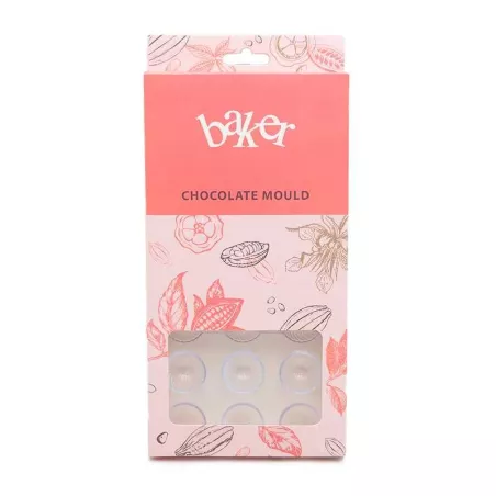 Molde de Chocolate de Circulos de Policarbonato de 21 Cavidades TIPS ZNP-206