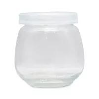 Frasco de Vidrio con Tapa Blanca de 100 Mililitros VETRO LXG-027