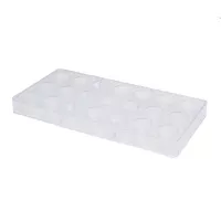 Molde de Chocolate de Circulos de Policarbonato de 21 Cavidades TIPS ZNP-206 2