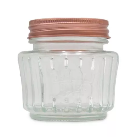 Frasco de Vidrio con Tapa Dorada de 250 Mililitros VETRO LXG-020