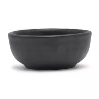Bowl Redondo de Ceramica de 9 Centimetros de Color Negro TIPS QJC-029BK