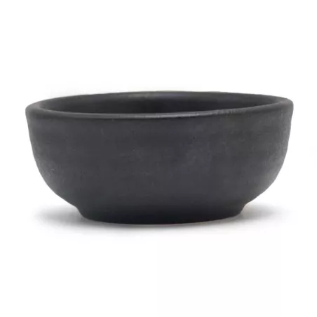Bowl Redondo de Ceramica de 9 Centimetros de Color Negro TIPS QJC-029BK