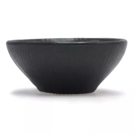 Bowl Redondo de Ceramica de 7 Centimetros de Color Negro TIPS QJC-032BK
