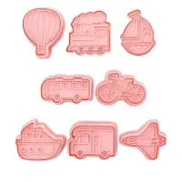 Marcadores Plasticos Surtidos de Transportes, Paquete de 8 Unidades TIPS ZNP-176 2