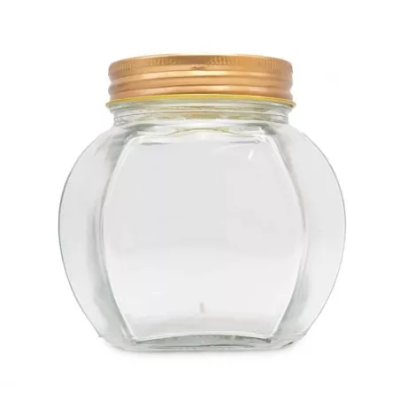 Frasco de Vidrio con Tapa Dorada de 500 Mililitros VETRO LXG-018