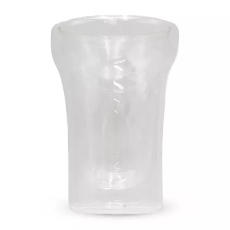 Vaso de Vidrio Transparente con Doble Pared de 380 Mililitros VETRO OLL-022