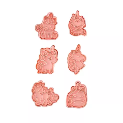 Marcadores Plasticos de Unicornios, Paquete de 6 Unidades TIPS ZNP-177