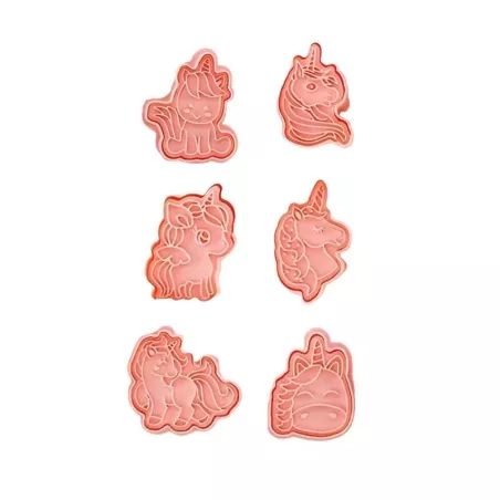 Marcadores Plasticos de Unicornios, Paquete de 6 Unidades TIPS ZNP-177