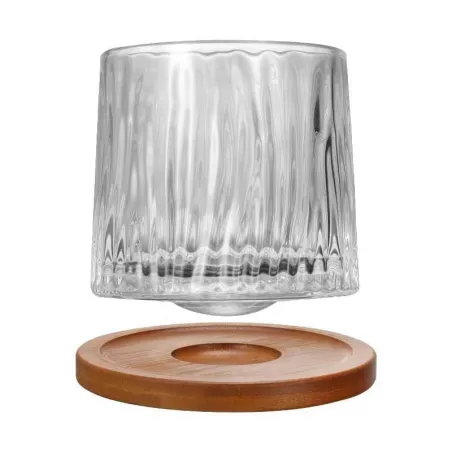 Vaso Whiskero Labrado con Base de 270 Mililitros VETRO DHD-037