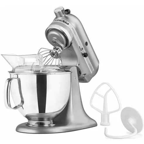 Batidora Artisan K150 de 5 Quartos de Color Plateado KITCHEN AID KSM150PSCU