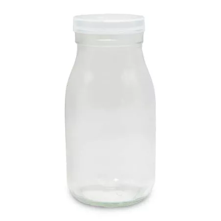 Frasco de Vidrio con Tapa Blanca de180 Mililitros VETRO LXG-032