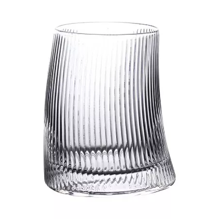 Vaso Whiskero de Vidrio de 350 Mililitros Color Humo, Set de 4 Unidades VETRO WFB-046