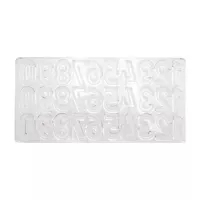 Molde de Chocolate de Policarbonato de Numeros TIPS ZNP-208 2