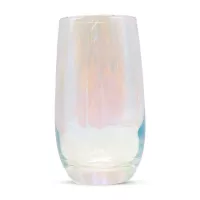 Vaso de Vidrio de 375 Mililitros de Color Tornasol, Set de 6 Unidades VETRO DHD-015TR/HJ