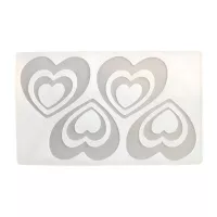 Molde de Silicon de Corazones de 4 Cavidades TIPS ZNP-085