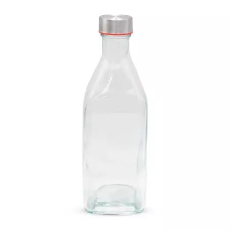 Botella de Vidrio con Tapa de Rosca de 1000 Mililitros VETRO LXG-007