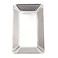 Platon Rectangular con Borde Martillado de 26 x 16 Centimetros TIPS SSC-149 2