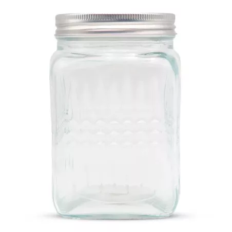 Frasco de Vidrio Cuadrado de 1200 Mililitros VETRO DMH-022