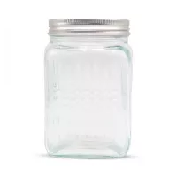 Frasco de Vidrio Cuadrado de 600 Mililitros VETRO DMH-025